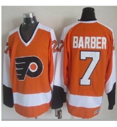 Philadelphia Flyers #7 Bill Barber Orange CCM Throwback Stitched NHL Jersey Philadelphia Flyers #7 Bill Barber Orange CCM Throwback Stitched NHL Jersey