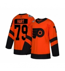 Women Philadelphia Flyers #79 Carter Hart Authentic Orange 2019 Stadium Series Hockey Jersey Women Philadelphia Flyers #79 Carter Hart Authentic Orange 2019 Stadium Series Hockey Jersey