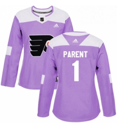 Womens Adidas Philadelphia Flyers 1 Bernie Parent Authentic Purple Fights Cancer Practice NHL Jersey Womens Adidas Philadelphia Flyers 1 Bernie Parent Authentic Purple Fights Cancer Practice NHL Jersey