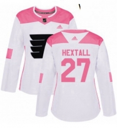 Womens Adidas Philadelphia Flyers 27 Ron Hextall Authentic WhitePink Fashion NHL Jersey Womens Adidas Philadelphia Flyers 27 Ron Hextall Authentic WhitePink Fashion NHL Jersey