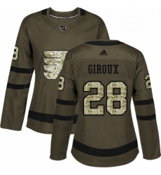 Womens Adidas Philadelphia Flyers 28 Claude Giroux Authentic Green Salute to Service NHL Jersey Womens Adidas Philadelphia Flyers 28 Claude Giroux Authentic Green Salute to Service NHL Jersey