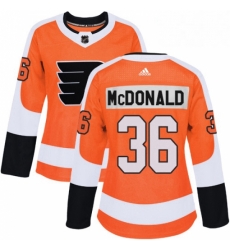 Womens Adidas Philadelphia Flyers 36 Colin McDonald Authentic Orange Home NHL Jersey Womens Adidas Philadelphia Flyers 36 Colin McDonald Authentic Orange Home NHL Jersey