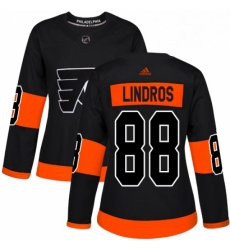 Womens Adidas Philadelphia Flyers 88 Eric Lindros Premier Black Alternate NHL Jersey Womens Adidas Philadelphia Flyers 88 Eric Lindros Premier Black Alternate NHL Jersey