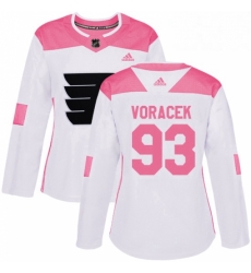 Womens Adidas Philadelphia Flyers 93 Jakub Voracek Authentic WhitePink Fashion NHL Jersey Womens Adidas Philadelphia Flyers 93 Jakub Voracek Authentic WhitePink Fashion NHL Jersey