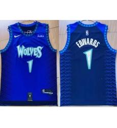 Men Minnesota Timberwolves 1 Anthony Edwards 75th Anniversary 2021 2022 City Edition NBA Jersey Men Minnesota Timberwolves 1 Anthony Edwards 75th Anniversary 2021 2022 City Edition NBA Jersey