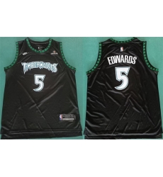 Men Minnesota Timberwolves 5 Anthony Edwards Black 2025 Classic Edition Stitched jersey