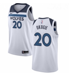 Mens Nike Minnesota Timberwolves 20 Josh Okogie Swingman White NBA Jersey Association Edition Mens Nike Minnesota Timberwolves 20 Josh Okogie Swingman White NBA Jersey Association Edition