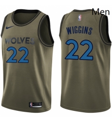 Mens Nike Minnesota Timberwolves 22 Andrew Wiggins Swingman Green Salute to Service NBA Jersey Mens Nike Minnesota Timberwolves 22 Andrew Wiggins Swingman Green Salute to Service NBA Jersey