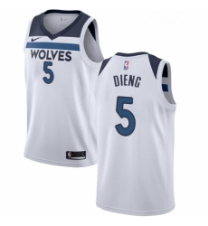 Womens Nike Minnesota Timberwolves 5 Gorgui Dieng Swingman White NBA Jersey Association Edition Womens Nike Minnesota Timberwolves 5 Gorgui Dieng Swingman White NBA Jersey Association Edition