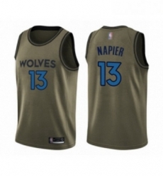 Youth Minnesota Timberwolves 13 Shabazz Napier Swingman Green Salute to Service Basketball Jersey Youth Minnesota Timberwolves 13 Shabazz Napier Swingman Green Salute to Service Basketball Jersey