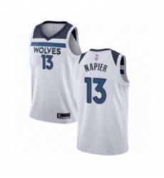 Youth Minnesota Timberwolves 13 Shabazz Napier Swingman White Basketball Jersey Association Edition Youth Minnesota Timberwolves 13 Shabazz Napier Swingman White Basketball Jersey Association Edition