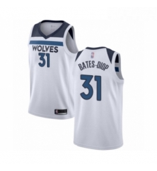 Youth Minnesota Timberwolves 31 Keita Bates Diop Swingman White Basketball Jersey Association Edition Youth Minnesota Timberwolves 31 Keita Bates Diop Swingman White Basketball Jersey Association Edition