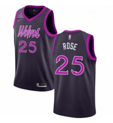 Youth Nike Minnesota Timberwolves 25 Derrick Rose Swingman Purple NBA Jersey City Edition Youth Nike Minnesota Timberwolves 25 Derrick Rose Swingman Purple NBA Jersey City Edition