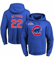MLB Men Chicago Cubs 22 Jason Heyward Royal Team Color Primary Logo Pullover Hoodie MLB Men Chicago Cubs 22 Jason Heyward Royal Team Color Primary Logo Pullover Hoodie