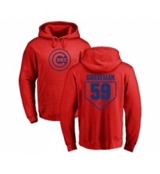 Men Baseball Chicago Cubs 59 Kendall Graveman Red RBI Pullover Hoodie Men Baseball Chicago Cubs 59 Kendall Graveman Red RBI Pullover Hoodie