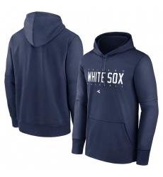 Men Chicago White Sox Navy Pregame Performance Pullover Hoodie Men Chicago White Sox Navy Pregame Performance Pullover Hoodie