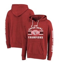 Men Kansas City Chiefs Red Super Bowl LVII Champions Always Champs Tri Blend Pullover Hoodie Men Kansas City Chiefs Red Super Bowl LVII Champions Always Champs Tri Blend Pullover Hoodie