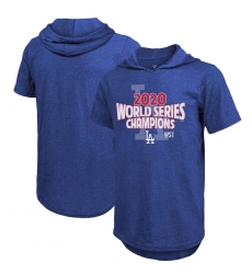 Men Los Angeles Dodgers 2020 World Series Champions Game Time Short Sleeve Pullover Hoodie Royal Men Los Angeles Dodgers 2020 World Series Champions Game Time Short Sleeve Pullover Hoodie Royal