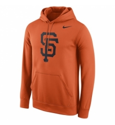 Men MLB San Francisco Giants Nike Logo Performance Pullover Hoodie Orange Men MLB San Francisco Giants Nike Logo Performance Pullover Hoodie Orange