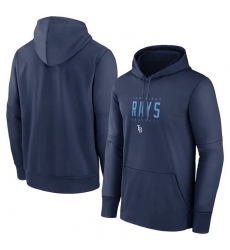 Men Tampa Bay Rays Navy Pregame Performance Pullover Hoodie Men Tampa Bay Rays Navy Pregame Performance Pullover Hoodie