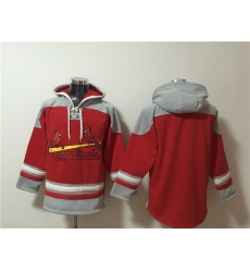 Men St Louis Cardinals Blank Ageless Must Have Lace Up Pullover Hoodie Men St Louis Cardinals Blank Ageless Must Have Lace Up Pullover Hoodie