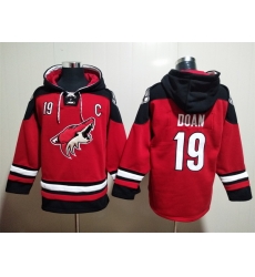 Men's Arizona Coyotes #19 Shane Doan Red Ageless Must-Have Lace-Up Pullover Hoodie Men's Arizona Coyotes #19 Shane Doan Red Ageless Must-Have Lace-Up Pullover Hoodie