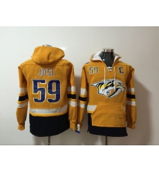 Men Nashville Predators 59 Roman Josi Stitched Hoodie Men Nashville Predators 59 Roman Josi Stitched Hoodie