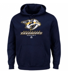 NHL Mens Nashville Predators Majestic Critical Victory VIII Fleece Hoodie Navy Blue NHL Mens Nashville Predators Majestic Critical Victory VIII Fleece Hoodie Navy Blue