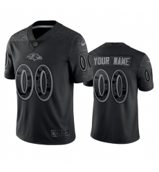 Men Women Youth Baltimore Ravens Active Player Custom Black Reflective Limited Stitched Football Jersey Men Women Youth Baltimore Ravens Active Player Custom Black Reflective Limited Stitched Football Jersey