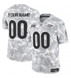 Men Cincinnati Bengals Active Player Custom 2024 F U S E Arctic Camo Salute To Service Limited Stitched Football Jersey Men Cincinnati Bengals Active Player Custom 2024 F U S E Arctic Camo Salute To Service Limited Stitched Football Jersey