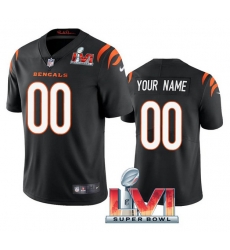 Men Women Youth Cincinnati Bengals ACTIVE PLAYER Custom 2022 Black Super Bowl LVI Vapor Limited Stitched Jersey Men Women Youth Cincinnati Bengals ACTIVE PLAYER Custom 2022 Black Super Bowl LVI Vapor Limited Stitched Jersey