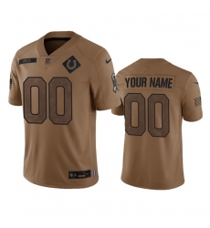 Men Women youth Indianapolis Colts Active Player Custom 2023 Brown Salute To Sertvice Stitched Football Jersey Men Women youth Indianapolis Colts Active Player Custom 2023 Brown Salute To Sertvice Stitched Football Jersey