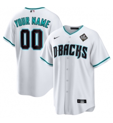 Men Arizona Diamondbacks Active Player Custom White 2023 World Series Cool Base Stitched Baseball Jersey Men Arizona Diamondbacks Active Player Custom White 2023 World Series Cool Base Stitched Baseball Jersey