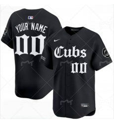 Men Women Youth Chicago Cubs Black Customized MLB Jersey Men Women Youth Chicago Cubs Black Customized MLB Jersey