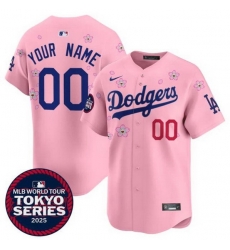 Men Women Youth Los Angeles Dodgers Active Player Custom Pink 2025 Tokyo Series Limited Stitched Baseball Jersey Men Women Youth Los Angeles Dodgers Active Player Custom Pink 2025 Tokyo Series Limited Stitched Baseball Jersey