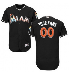 Men Women Youth All Size Miami Marlins Custom Flex Base Jersey Black Men Women Youth All Size Miami Marlins Custom Flex Base Jersey Black