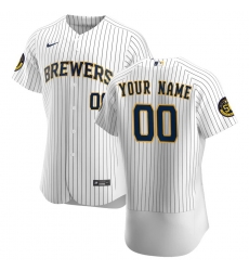 Milwaukee Brewers Custom Men Women youth Nike White Home 2020 Authentic Player MLB Jersey Milwaukee Brewers Custom Men Women youth Nike White Home 2020 Authentic Player MLB Jersey