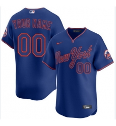 Men Women Youth New York Mets Active Player Custom Royal Premier Limited Stitched Baseball Jersey