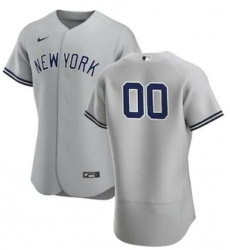 Men Women Youth Toddler New York Yankees Gray Custom Nike MLB Flex Base Jersey