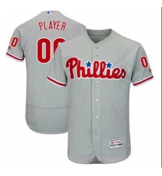 Men Women Youth All Size Philadelphia Phillies Majestic Alternate Grey Flex Base Custom Jersey Men Women Youth All Size Philadelphia Phillies Majestic Alternate Grey Flex Base Custom Jersey