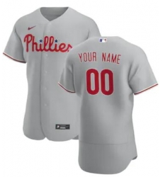 Men Women Youth Toddler Philadelphia Phillies Gray Custom Nike MLB Flex Base Jersey Men Women Youth Toddler Philadelphia Phillies Gray Custom Nike MLB Flex Base Jersey