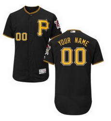 Men Women Youth All Size Pittsburgh Pirates Majestic Alternate Black Flex Base Authentic Collection Custom Jersey Men Women Youth All Size Pittsburgh Pirates Majestic Alternate Black Flex Base Authentic Collection Custom Jersey