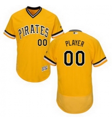 Men Women Youth All Size Pittsburgh Pirates Majestic Alternate Gold Flex Base Authentic Collection Custom Jersey Men Women Youth All Size Pittsburgh Pirates Majestic Alternate Gold Flex Base Authentic Collection Custom Jersey