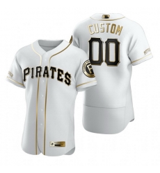 Men Women Youth Toddler All Size Pittsburgh Pirates Custom Nike White Stitched MLB Flex Base Golden Edition Jersey Men Women Youth Toddler All Size Pittsburgh Pirates Custom Nike White Stitched MLB Flex Base Golden Edition Jersey