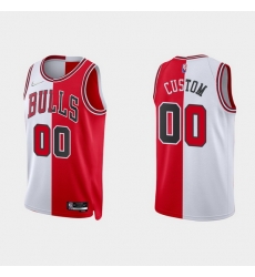 Men Women Youth Toddler Chicago Bulls Red White Split Custom Nike NBA Stitched Jersey Men Women Youth Toddler Chicago Bulls Red White Split Custom Nike NBA Stitched Jersey