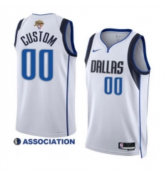 Men Dallas Mavericks Active Player Custom White 2024 Finals Association Edition Stitched Basketball Jersey Men Dallas Mavericks Active Player Custom White 2024 Finals Association Edition Stitched Basketball Jersey