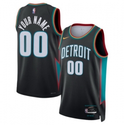 Detroit Pistons Nike Unisex 2025 2026 City Edition Swingman Custom Jersey Charcoal