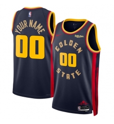 Men Golden State Warriors Active Player Custom Navy 2024 25 City Edition Stitched Basketball Jersey Men Golden State Warriors Active Player Custom Navy 2024 25 City Edition Stitched Basketball Jersey