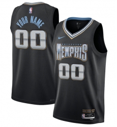 Men Women Youth Memphis Grizzlies Active Player Custom Black 2022 2023 City Edition Stitched Jersey Men Women Youth Memphis Grizzlies Active Player Custom Black 2022 2023 City Edition Stitched Jersey