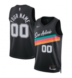 San Antonio Spurs Nike Unisex 2025 2026 City Edition Swingman Custom Jersey Black